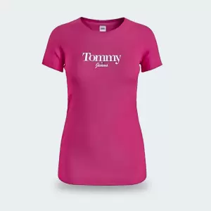 Camiseta Tommy Hilfiger Essentials Fucsia Mujer