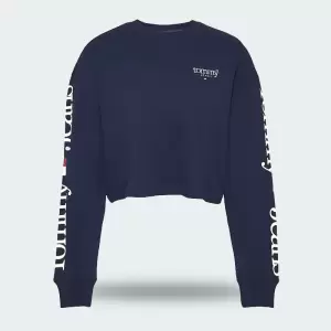 Camibuzo Tommy Jeans Modern Cropped Oversize Para Dama