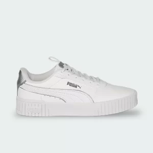 Tenis Puma Carina 2.0 Metallics Blanco Dama