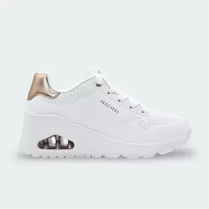 Tenis Skechers Uno Wedge White Mujer