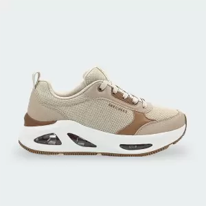 Tenis Skechers Uno Currant Air Beige Mujer