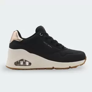 Tenis Skechers Unowedge Histeps Negro Mujer
