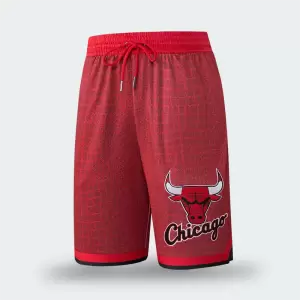 Pantaloneta Chicago Bulls Rojo Hombre