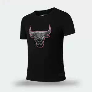 Camiseta NBA Chicago Bulls Negra Hombre