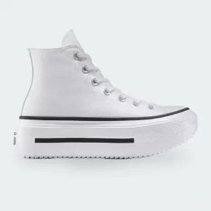 Tenis Converse Double Stack Blanco Mujer