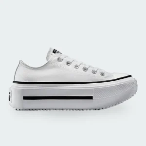 Tenis Converse Chuck Taylor Lift Double Blanco Mujer