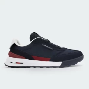 Tenis Tommy Hilfiger Retro Runner Nylon Mix Azul Hombre
