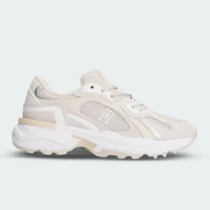 Tenis Tommy Hilfiger Modern Rugged Runner Beige Mujer