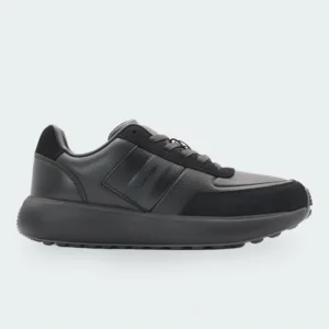 Tenis Calvin Klein Leather Chunky Runner Negro Hombre