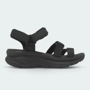 Sandalia Skechers Dlux Walker Negro Mujer