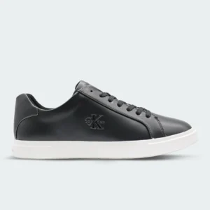 Tenis Calvin Klein Brooke Leather Signature Negro Hombre