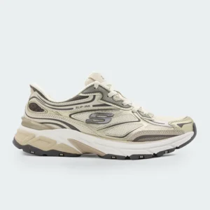 Tenis Skechers Stamina S Beige Mujer