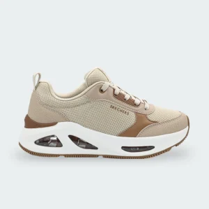 Tenis Skechers Uno Currant Air Beige Mujer