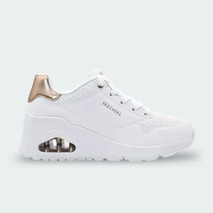Tenis Skechers Uno Wedge White Mujer