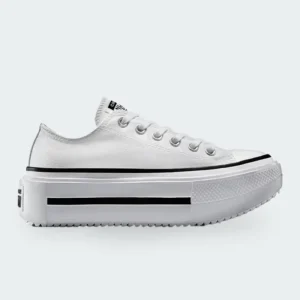Tenis Converse Chuck Taylor Lift Double Blanco Mujer