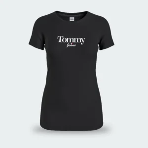 Camiseta Tommy Hilfiger Essentials Negro Mujer