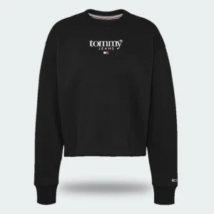 Buzo Tommy Jeans Relaxed Fit Negro Mujer
