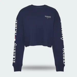 Camibuzo Tommy Jeans Modern Cropped Oversize Para Dama