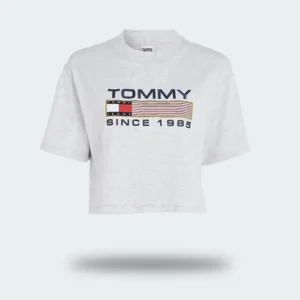 Camiseta Tommy Jeans Modern Cropped Oversize Dama
