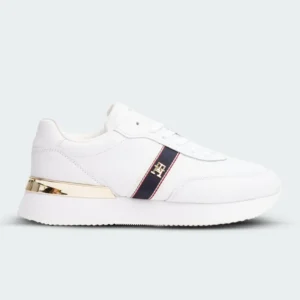 Tenis Tommy Hilfiger Webbing Runner Blanco Mujer