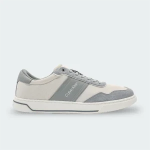 Tenis Calvin Klein Low Top Lace Up Mix Gris Hombre