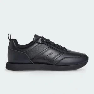 Tenis Calvin Klein Leather Low Trainers Negro Hombre