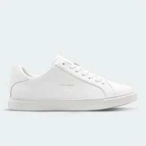 Tenis Calvin Klein Brooke Leather Signature Blanco Hombre