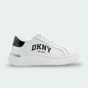 Tenis DKNY Leon-Lace Up Sneak Black-White Mujer