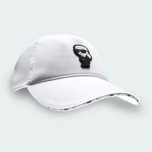 Gorra Karl Lagerfeld Logo KL Frontal Blanco