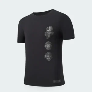 Camiseta NBA Chicago Bulls Negra Hombre
