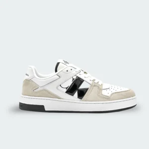 Tenis Calvin Klein Suede Trainers Beige Hombre